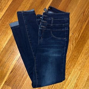 Dark Blue High Wasted Jeans